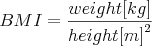 BMI equation